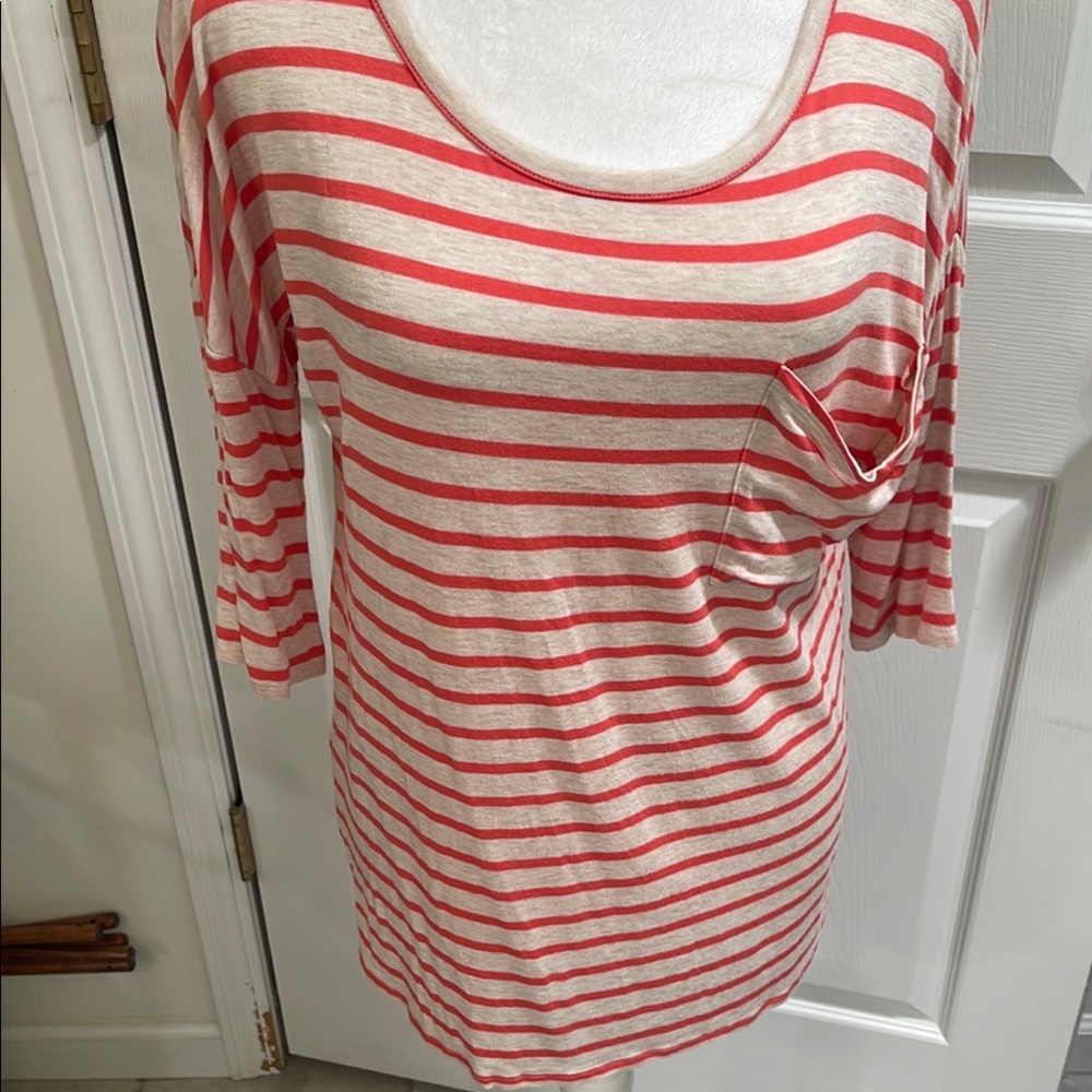 PINK ROSE PREMIUM QUALITY NWOT POPOVER TOP SIZE LARGE